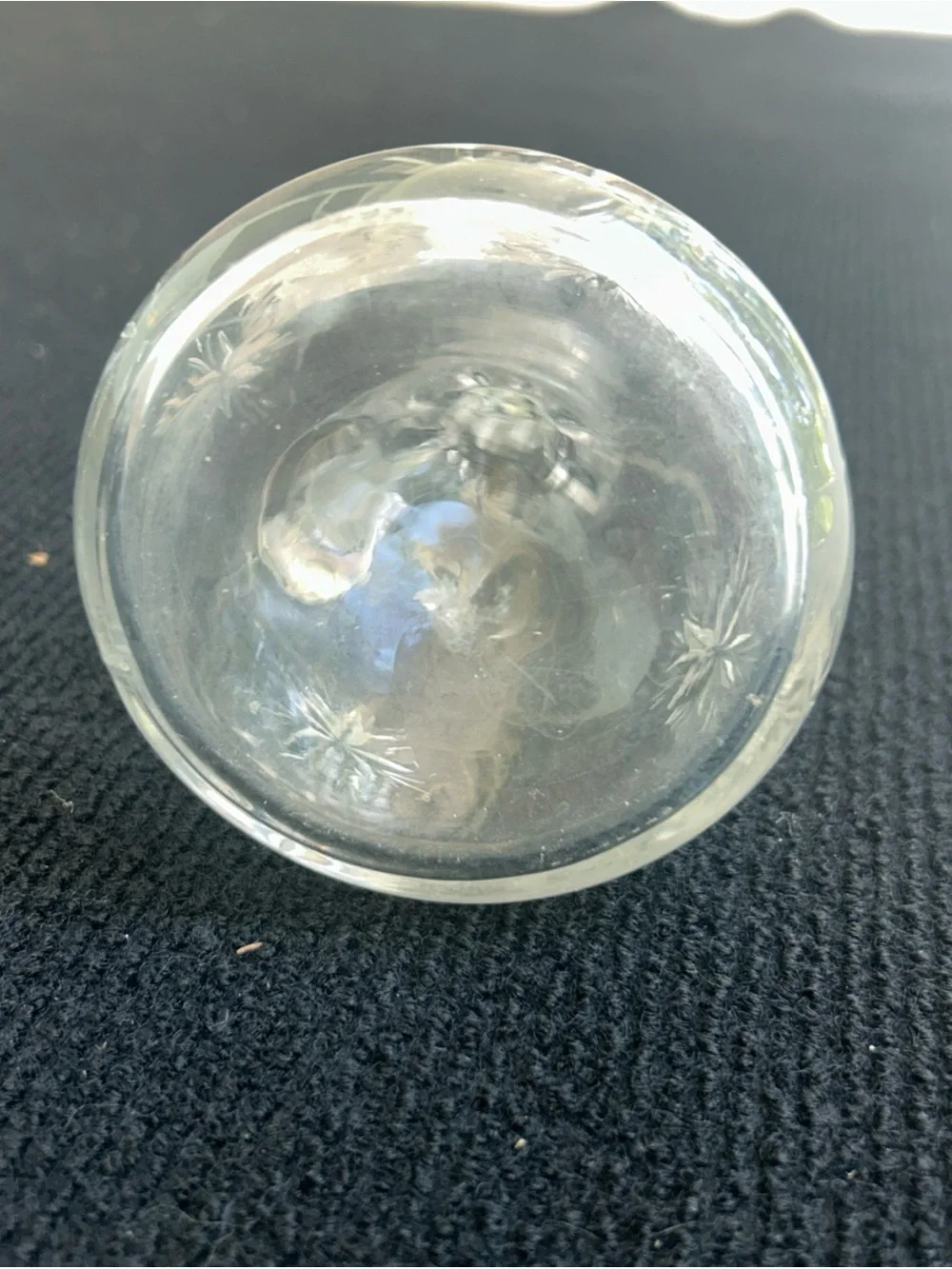 Elegant Vinatge Glass Cruet Bottle with Stopper